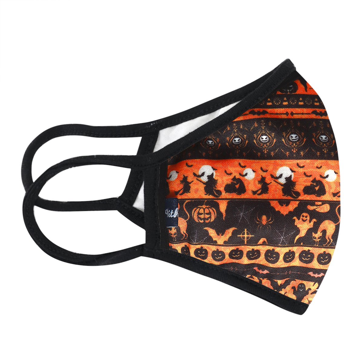 Halloween Pattern 3-Layered Face Cover-PM0249