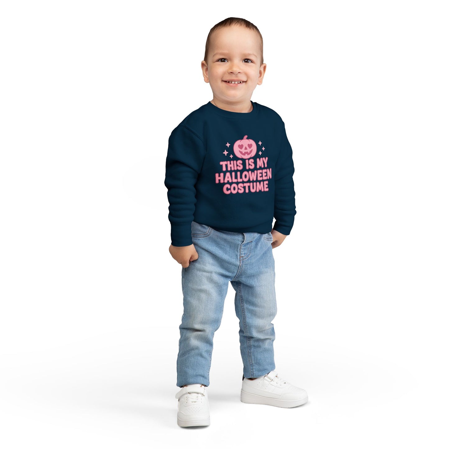 This IS My Halloween Costume Toddler Sweatshirt, Cute Halloween Outfit, Pumpkin Costume Top, Toddler Halloween Gift, Funny Kids Sweater