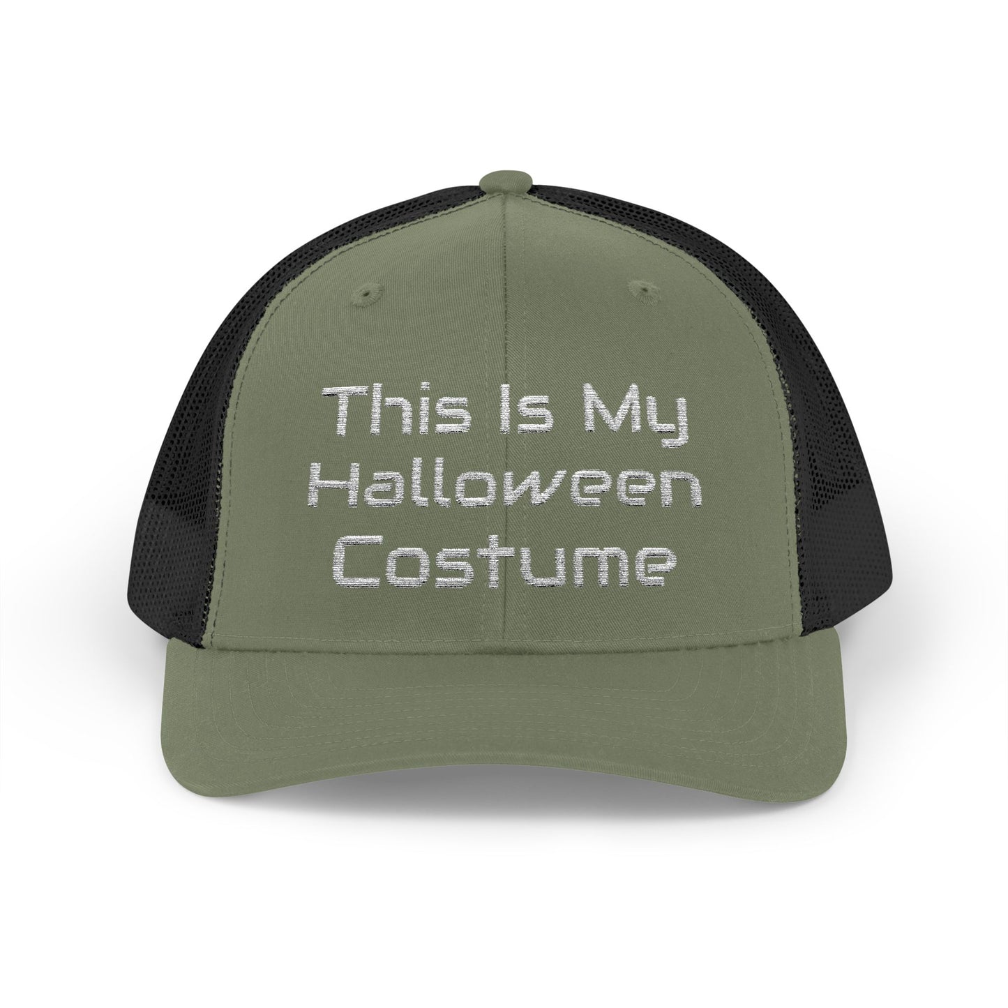 This Is My Halloween Costume White Thread – Snapback Trucker Cap