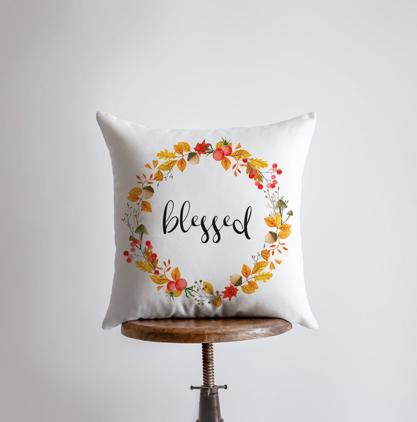 Blessed Pillow Cover | Fall Thanksgiving Decor | Farmhouse Pillows |