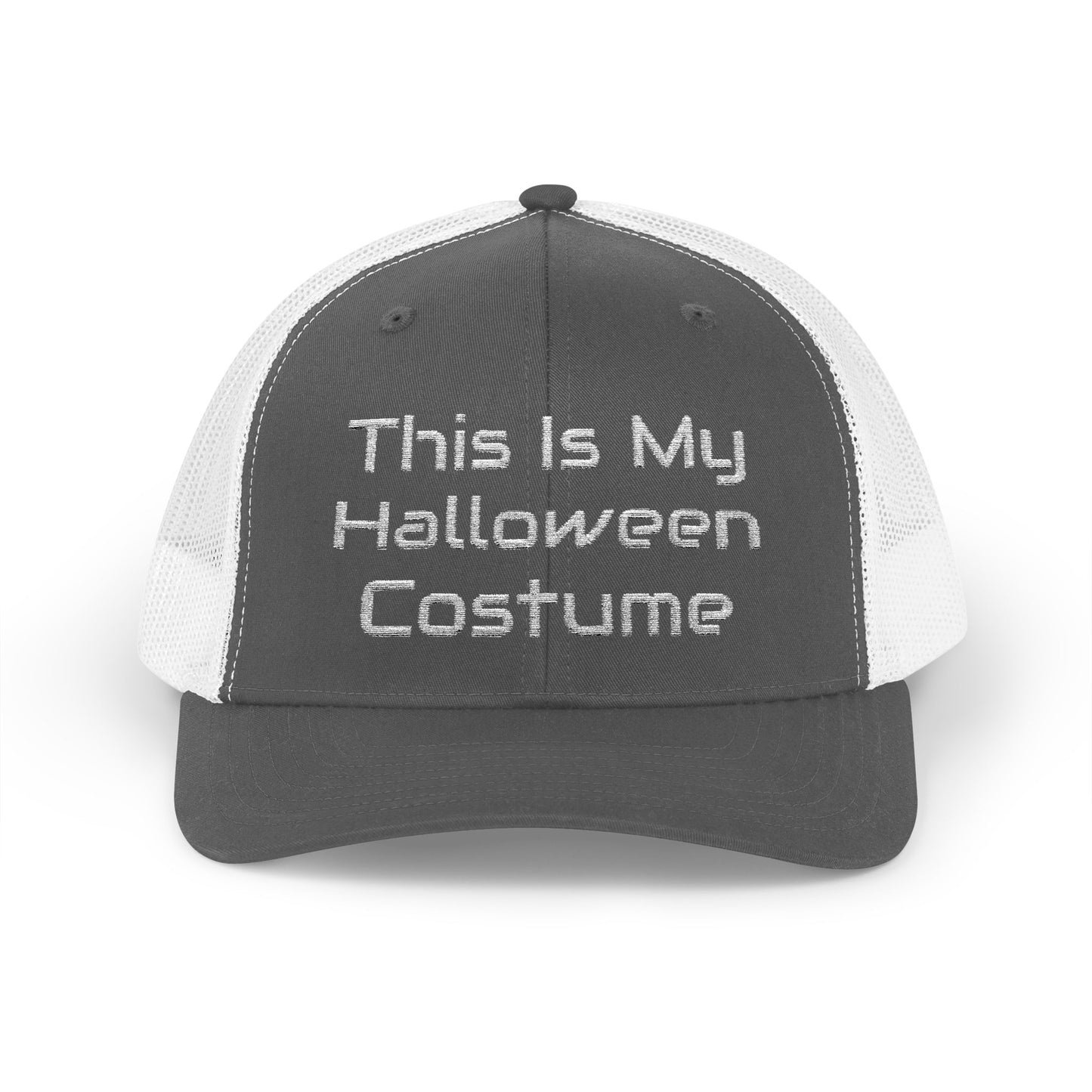 This Is My Halloween Costume White Thread – Snapback Trucker Cap