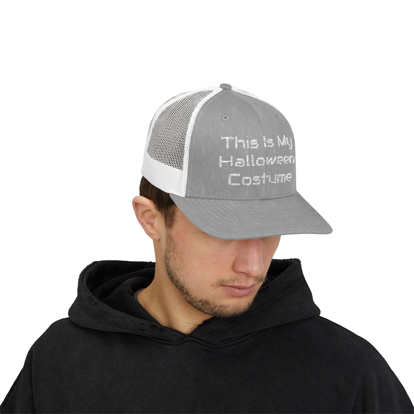 This Is My Halloween Costume White Thread – Snapback Trucker Cap