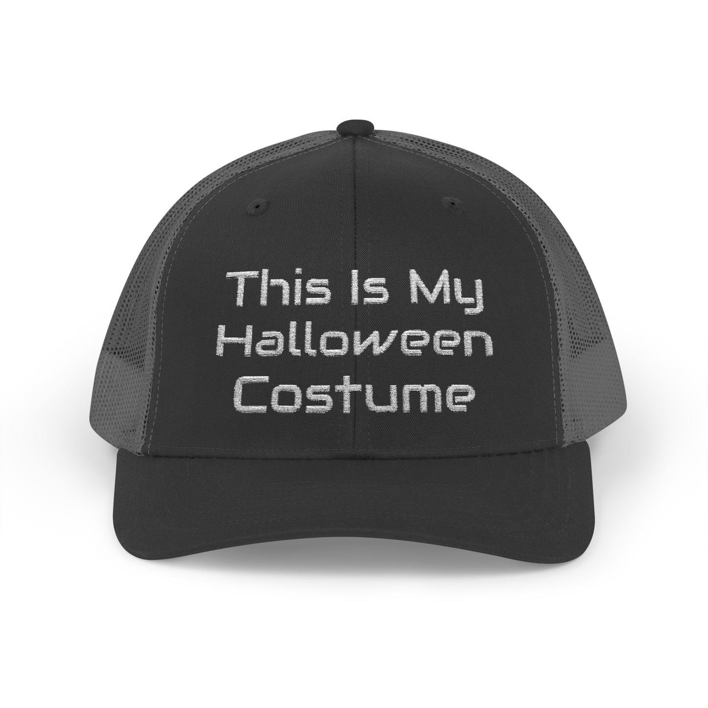 This Is My Halloween Costume White Thread – Snapback Trucker Cap