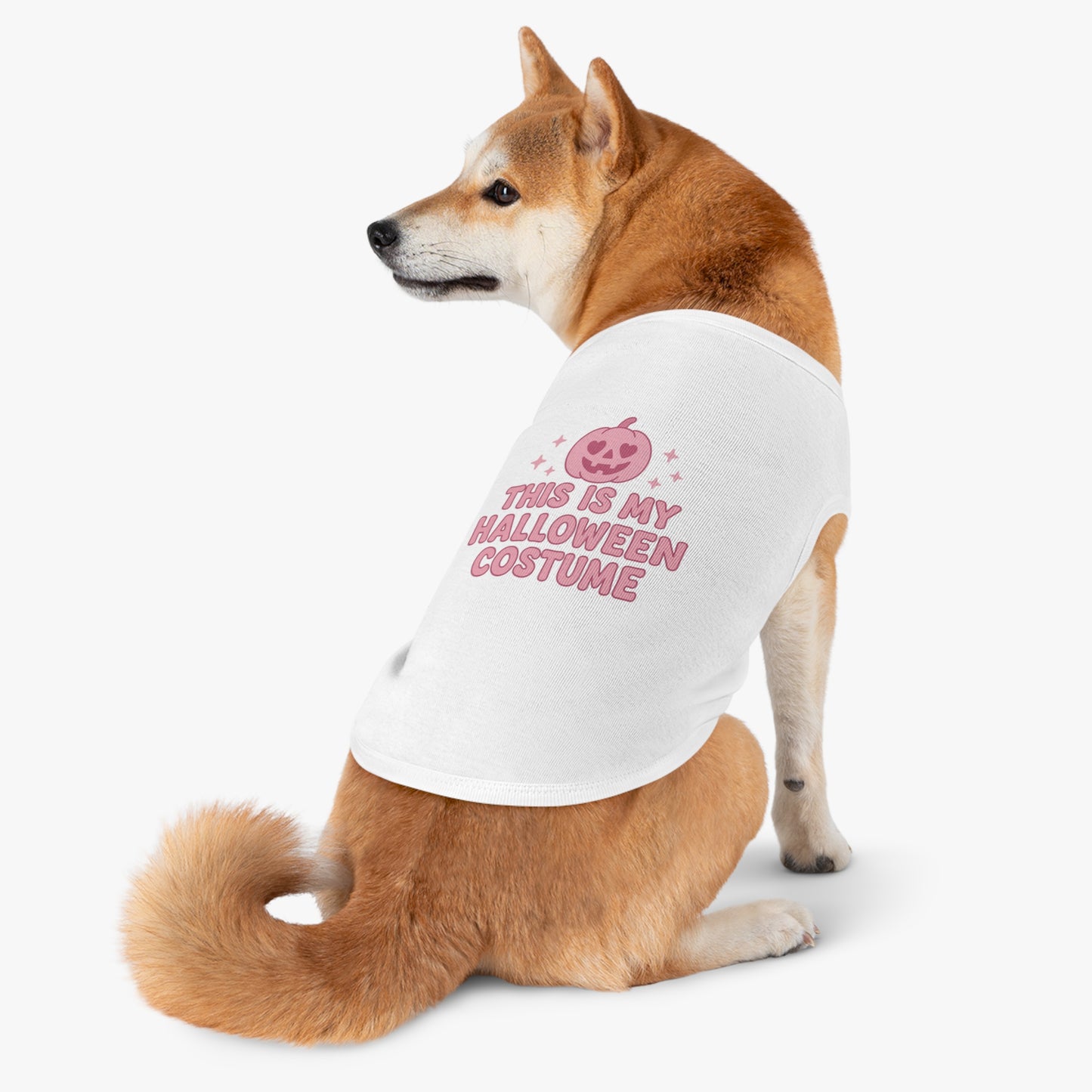 This Is My Halloween Costume Pet Tank Top, Cute Dog Costume, Pet Apparel, Fall Fashion for Pets, Pumpkin Shirt for Dogs, Spooky Pet Fashion