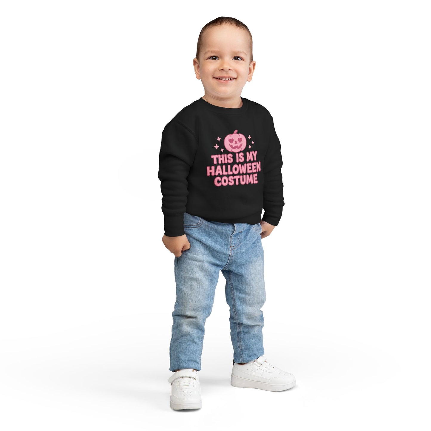 This IS My Halloween Costume Toddler Sweatshirt, Cute Halloween Outfit, Pumpkin Costume Top, Toddler Halloween Gift, Funny Kids Sweater