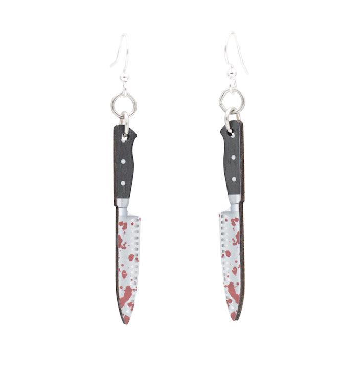 Halloween Chef's Knife Earrings #1662 – Trendy Drop 2025 Edition