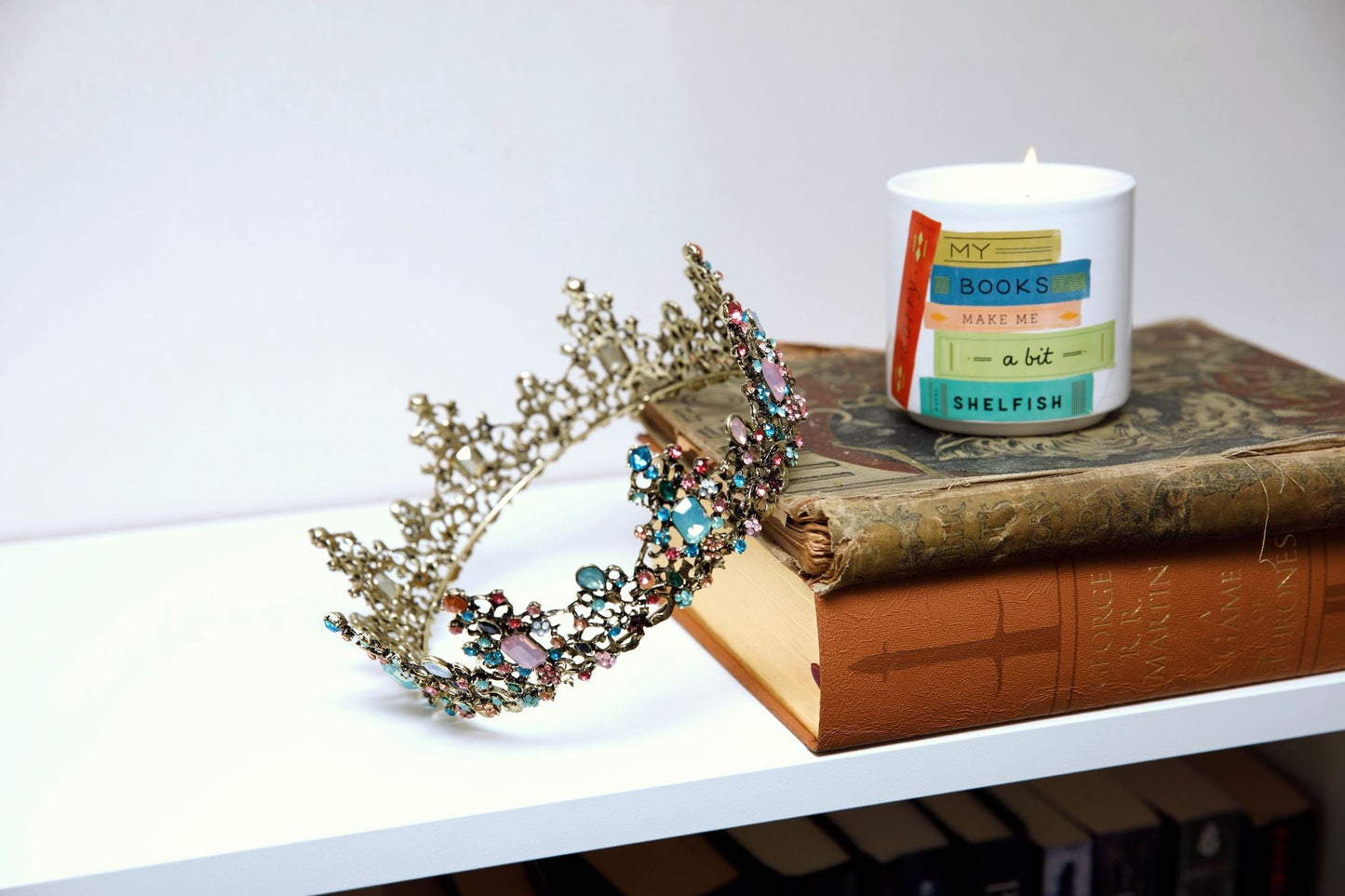 Princess of Pastels Luxe Tiara Crown | Royalty Crown Party or Bridal