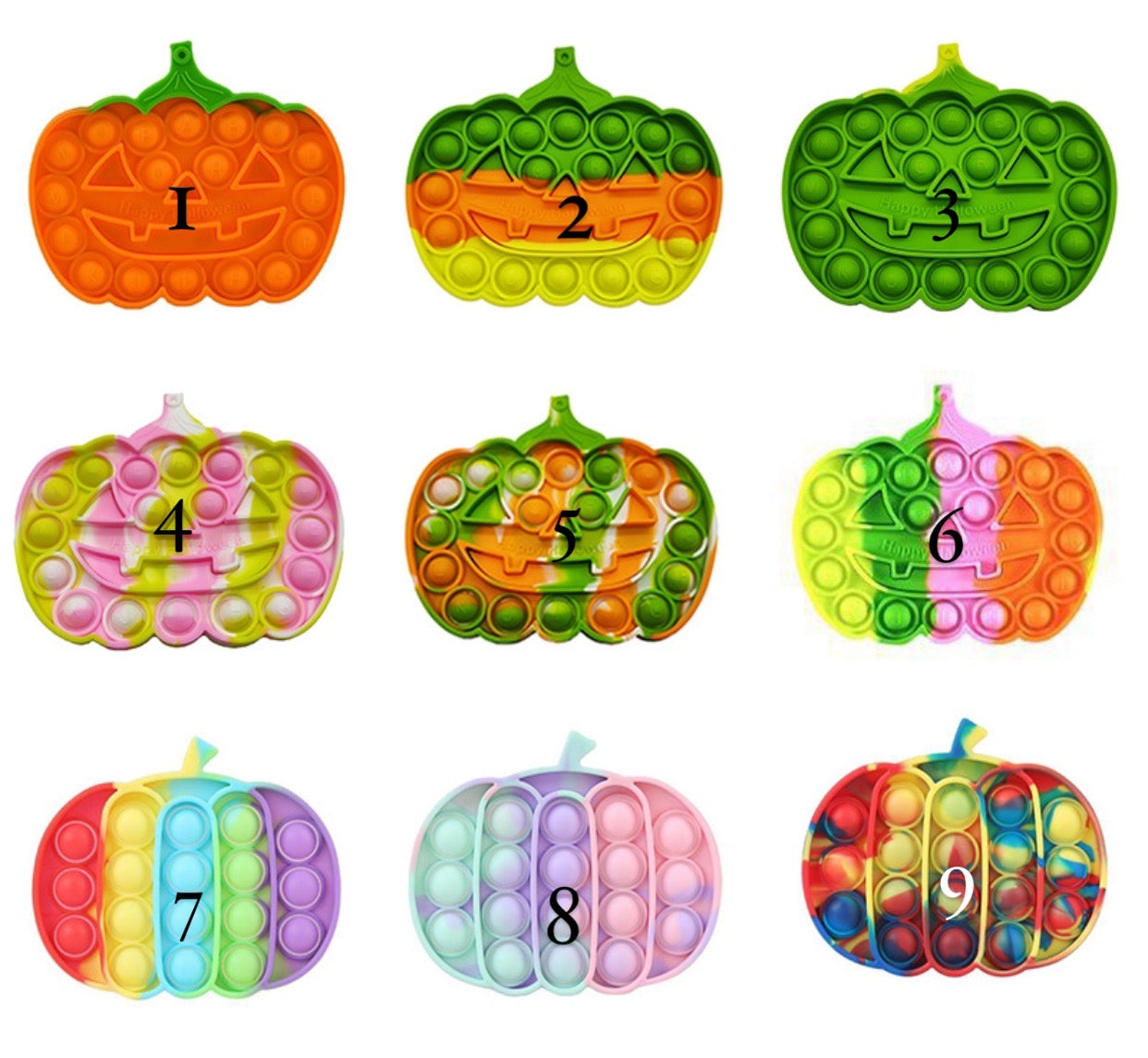 Jumbo Push Pop Fidget Sensory -Halloween collection