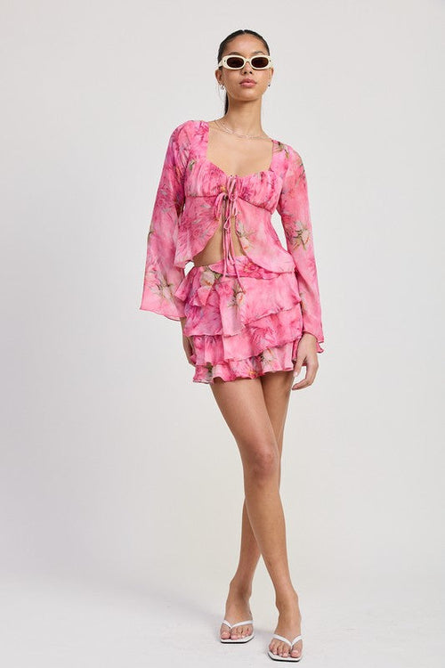 RUFFLE MINI SKIRT