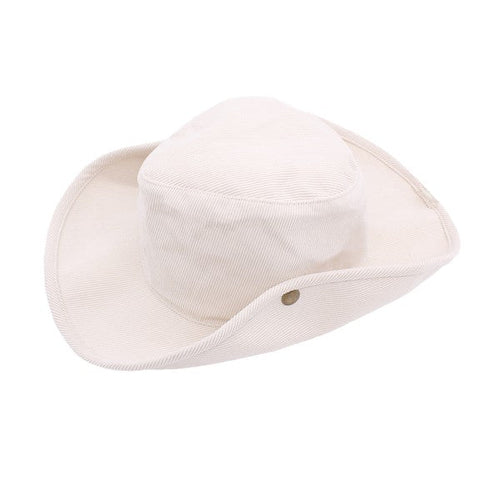 CORDUROY SIDE SNAP VERSATILE COWBOY HAT