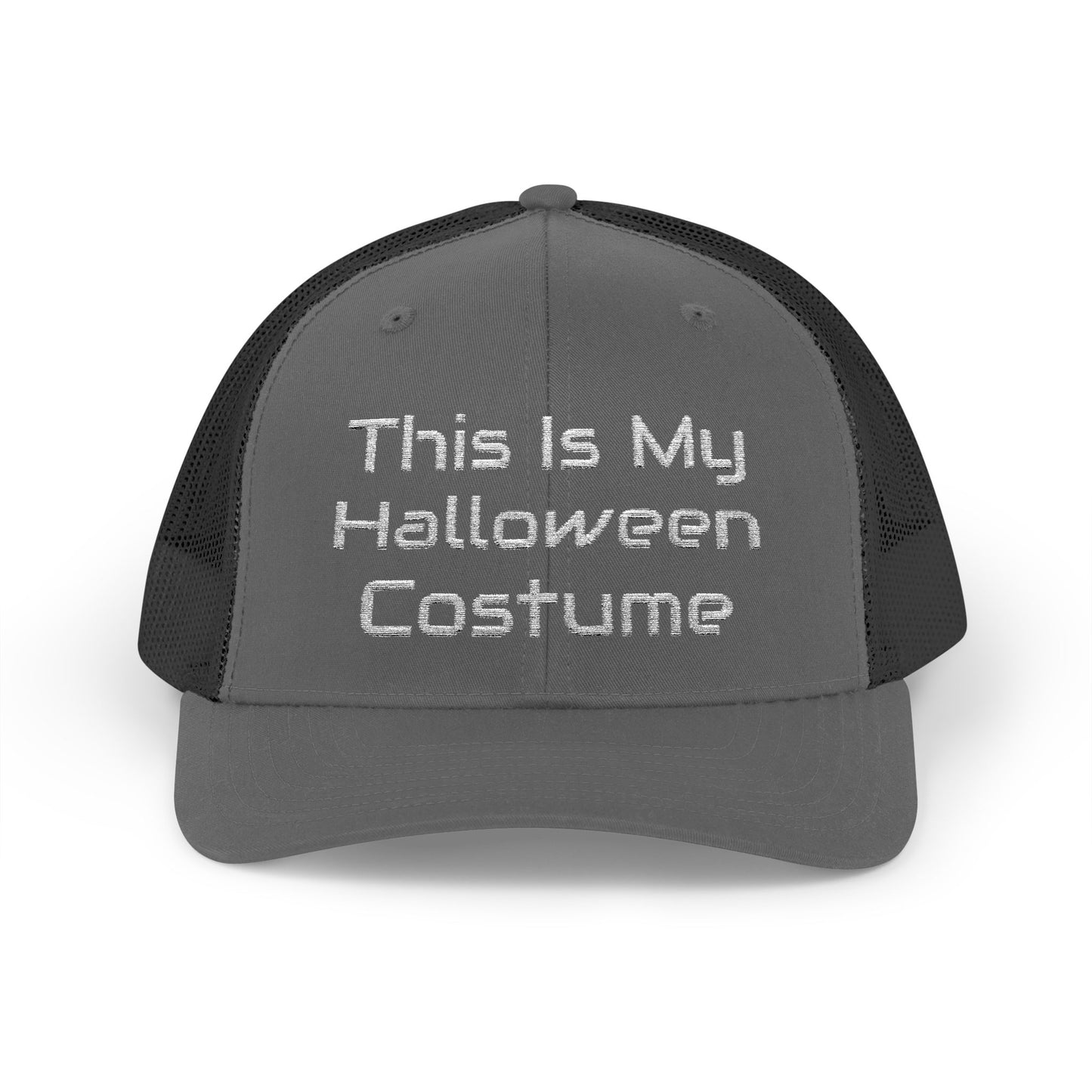 This Is My Halloween Costume White Thread – Snapback Trucker Cap