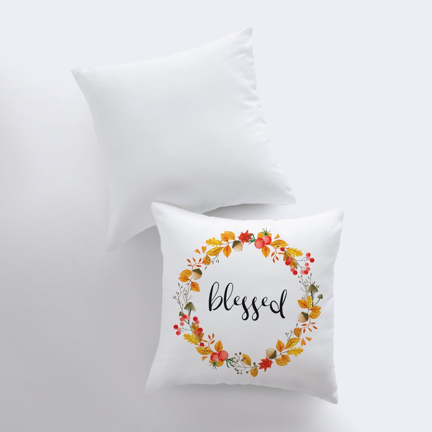 Blessed Pillow Cover | Fall Thanksgiving Decor | Farmhouse Pillows |