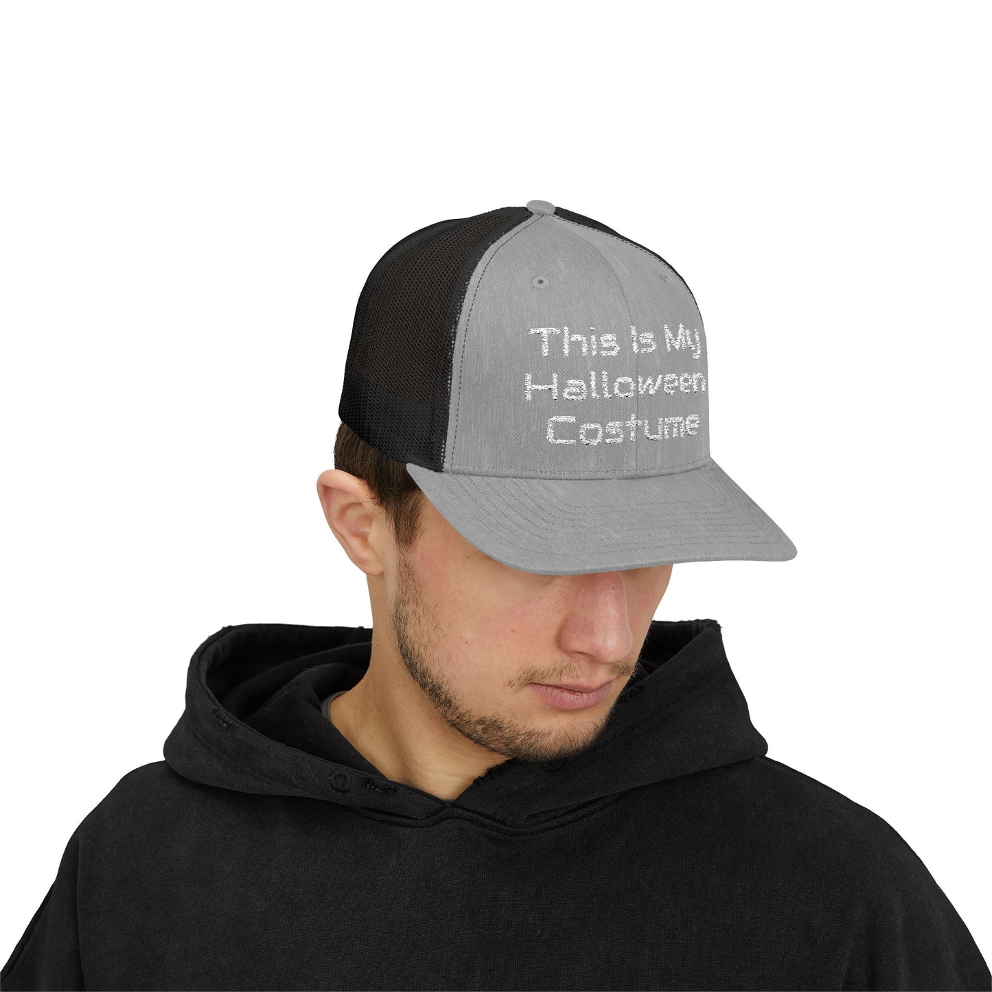 This Is My Halloween Costume White Thread – Snapback Trucker Cap