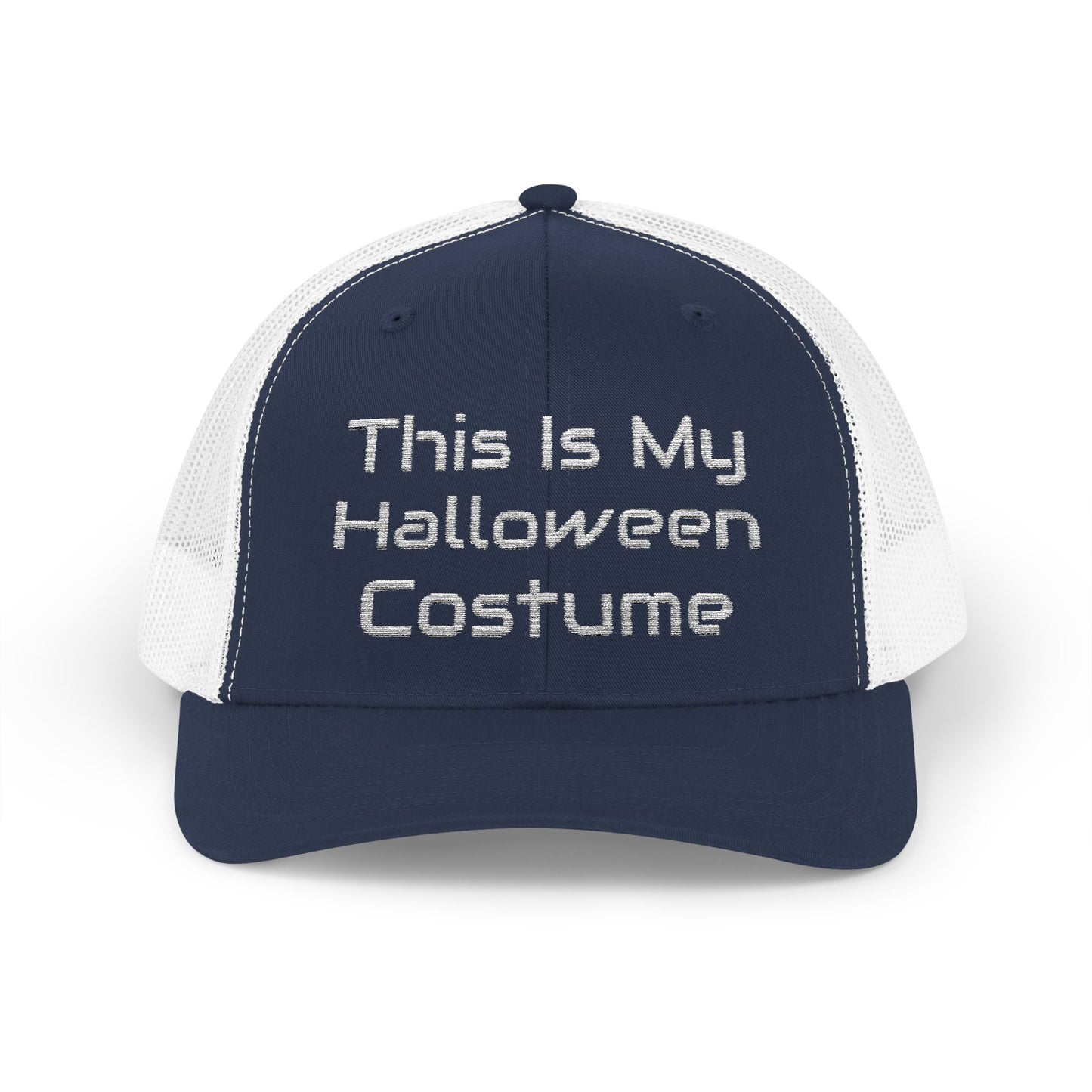 This Is My Halloween Costume White Thread – Snapback Trucker Cap