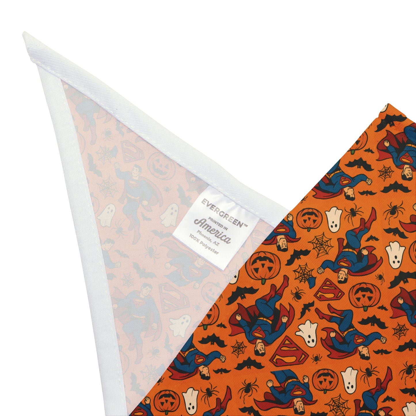 Halloween Hero Pet Bandana – Limited Edition Superman-Inspired Print