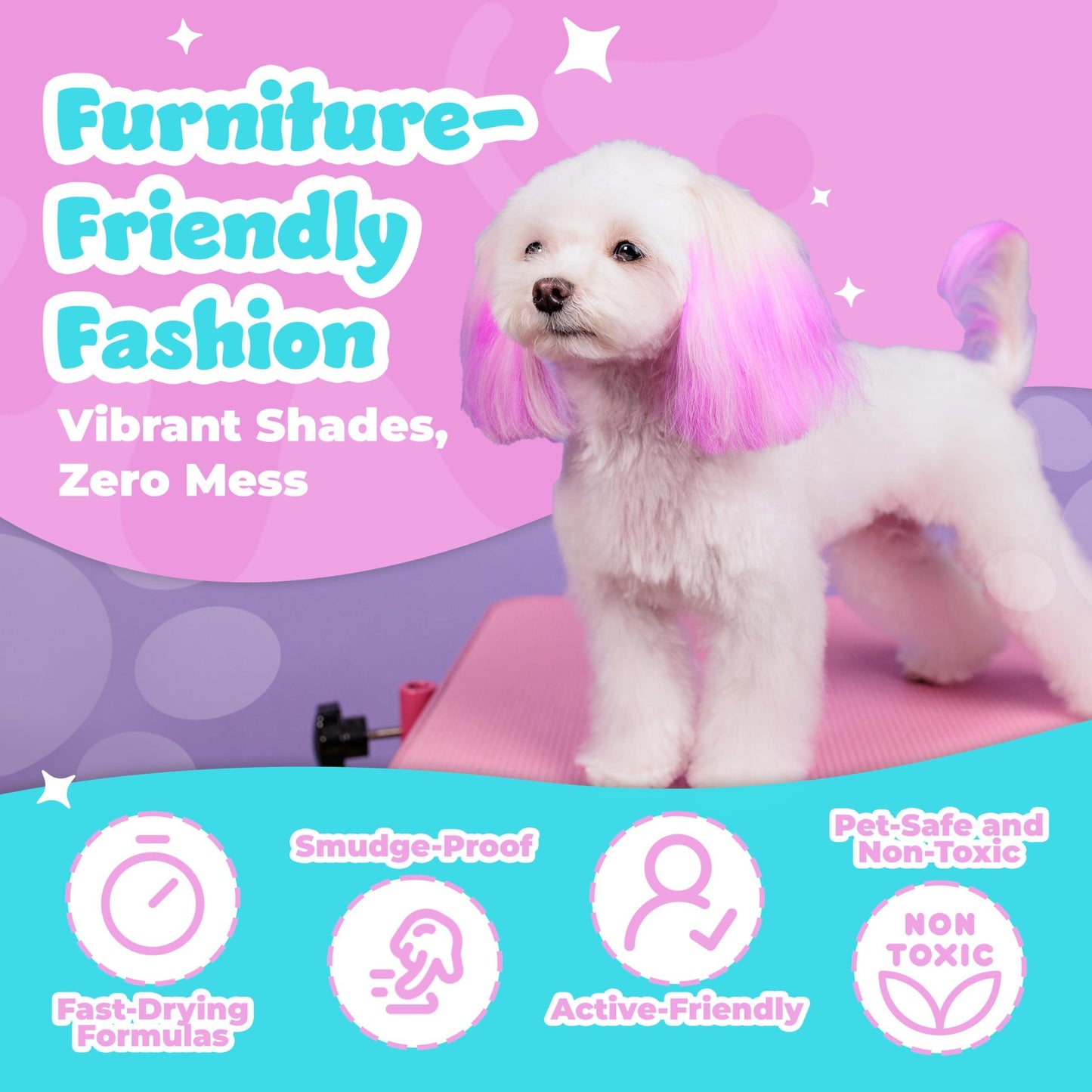 Dog Hair Dye 12 Color Dog Safe Hair Dye Dog Dye Non Toxic &