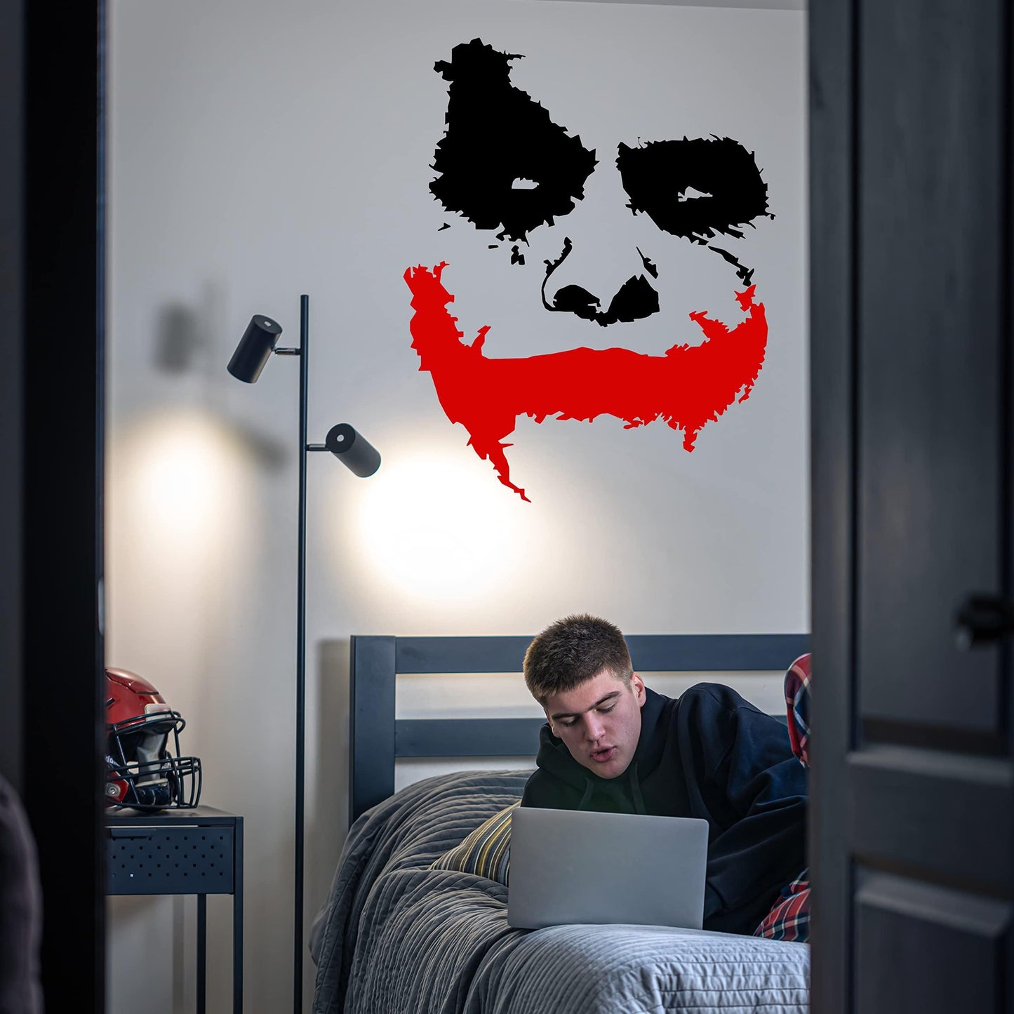 Slaf Ltd. Vinyl Wall Decal Scary Joker Face Why So Serious Removable