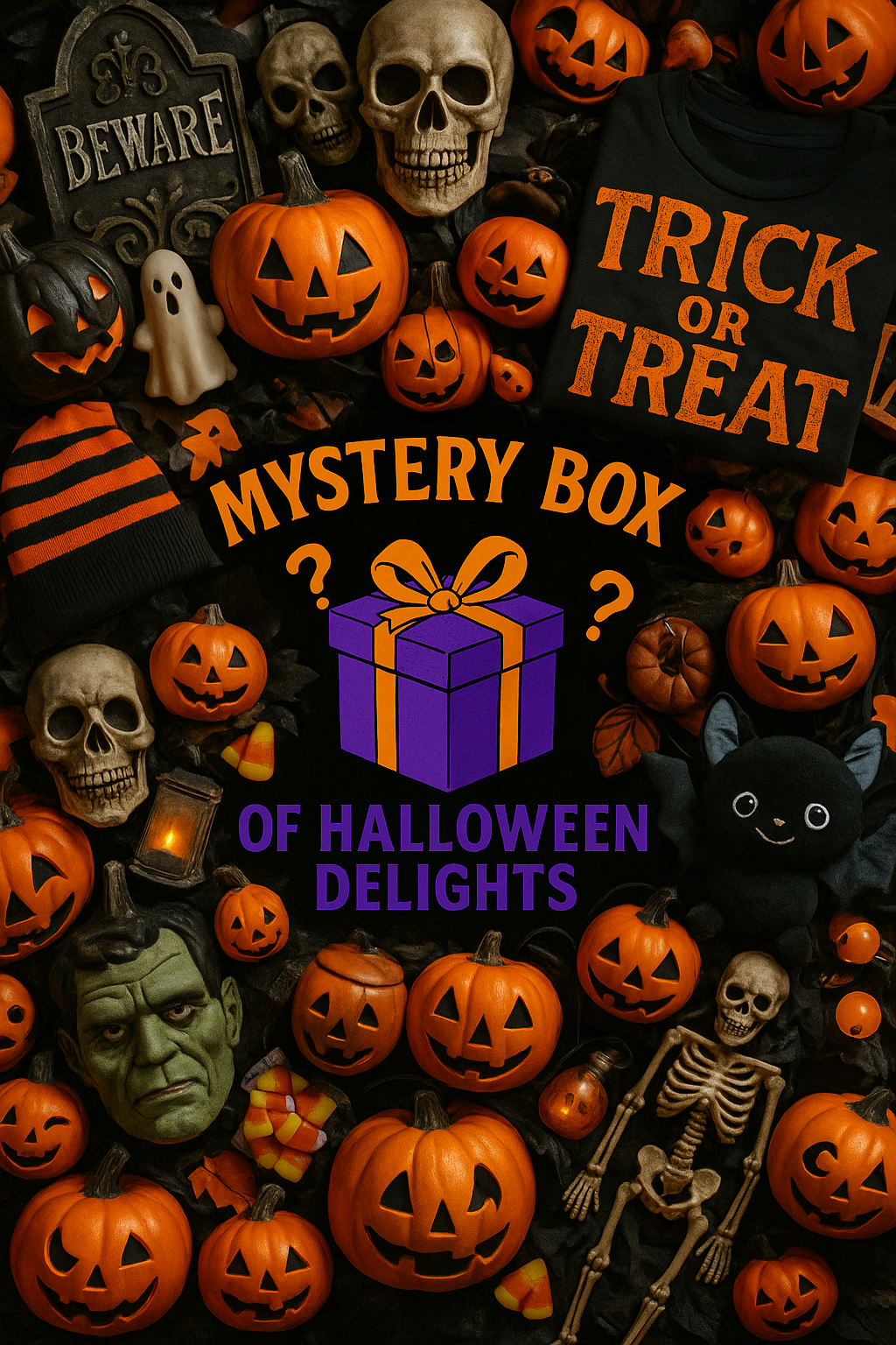 Mystery Box of Halloween Delights – 🎁 3 to 5 Spooky Surprises Inside!