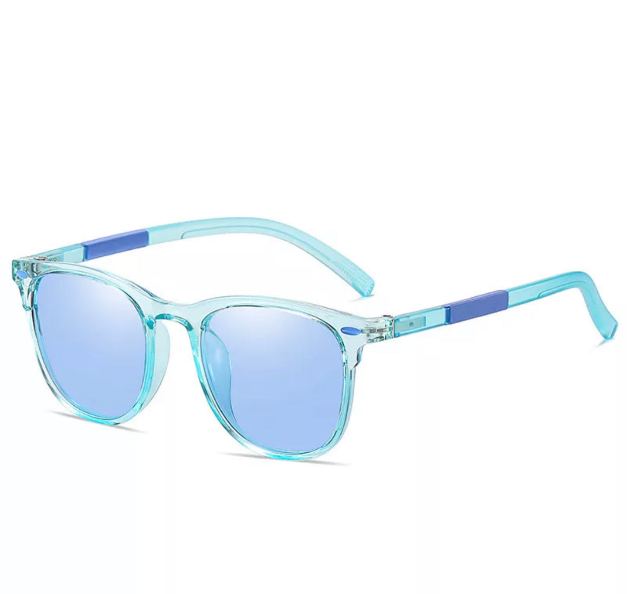 Blue with Blue Lens Rainbow Sunglasses