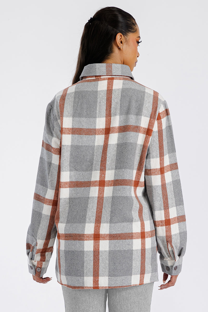 Boyfriend Oversized Soft Flannel Shacket FL506