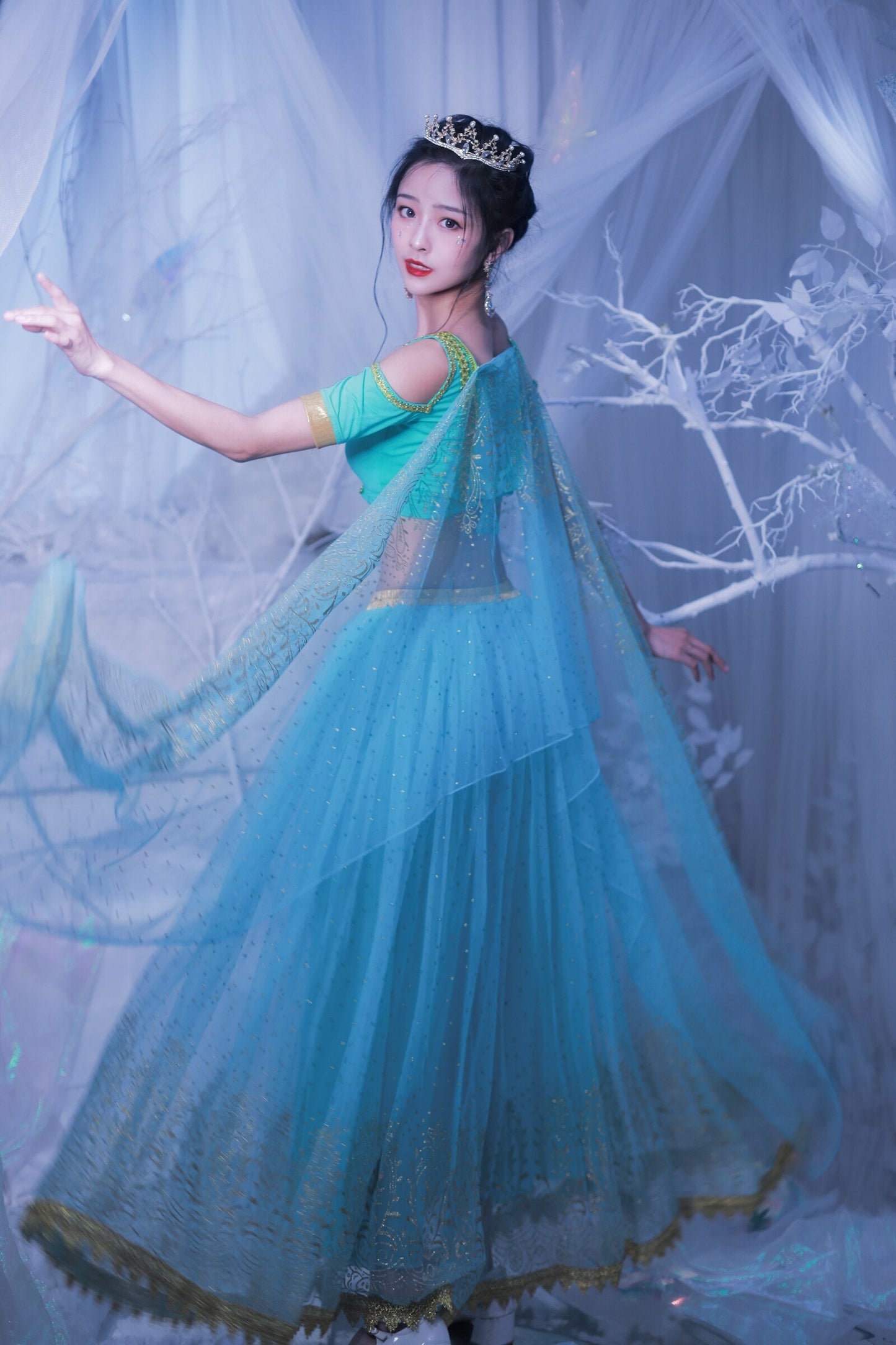 Belly Dance Outfit Indian Dance Jasmine Fancy Costume Party Cosplay