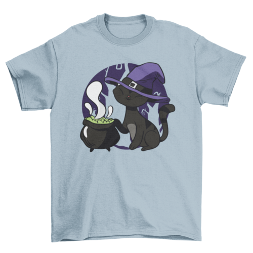 Cute witch cat t-shirt