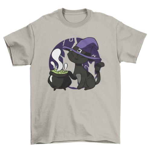 Cute witch cat t-shirt