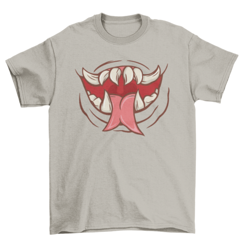Creepy monster mouth t-shirt
