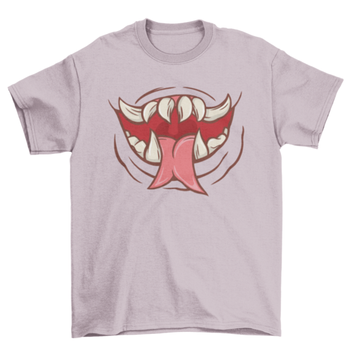 Creepy monster mouth t-shirt