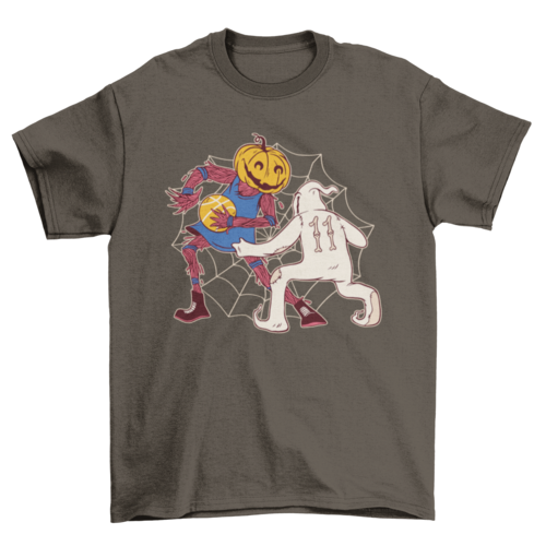 Halloween basketball t-shirt