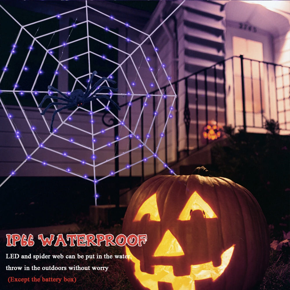 Large Light Up Cobweb Halloween Display Prop – Trendy Drop 2025 Edition