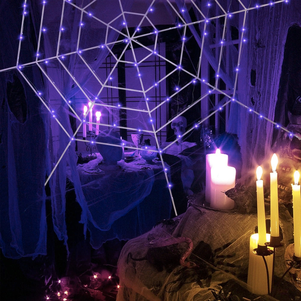 Large Light Up Cobweb Halloween Display Prop – Trendy Drop 2025 Edition