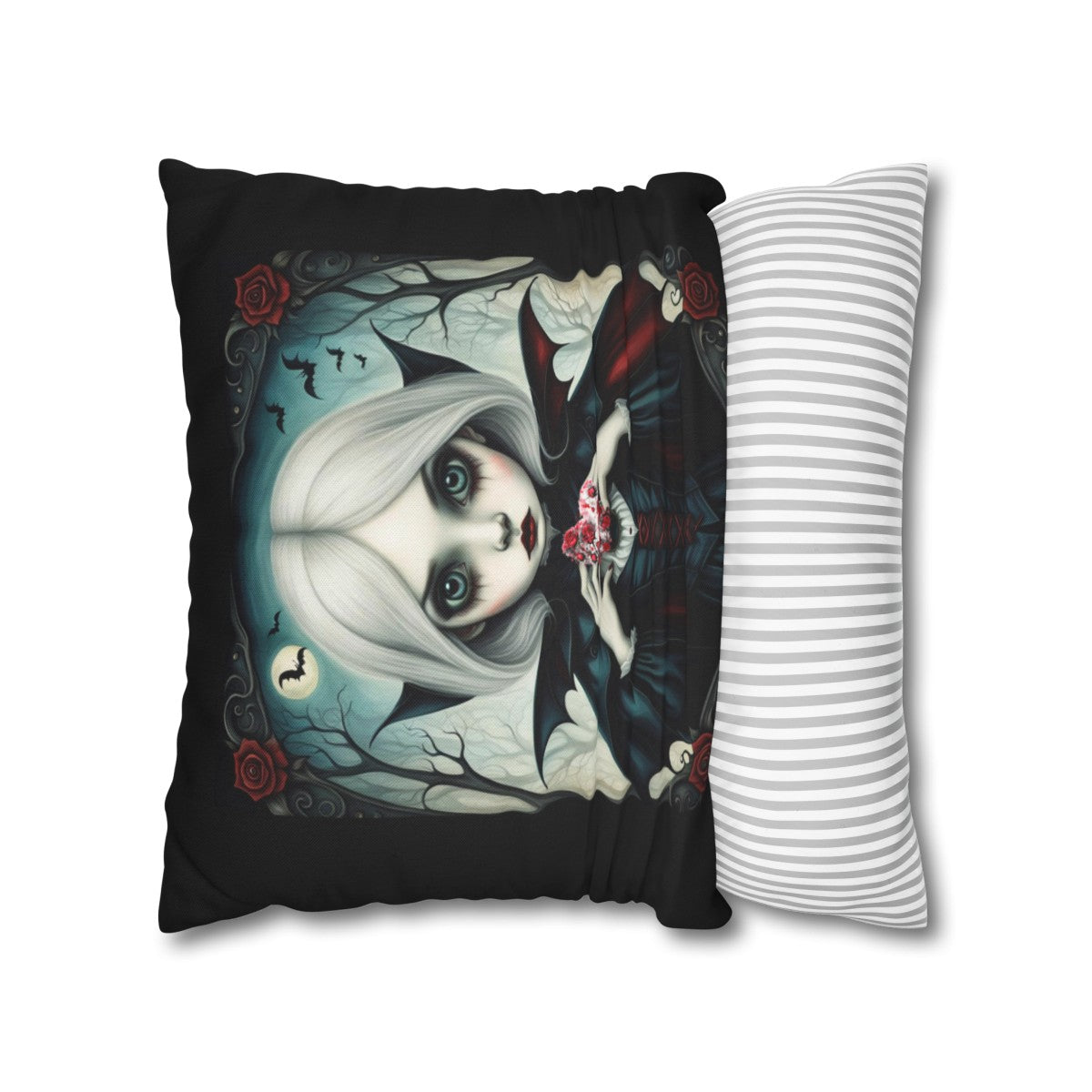 Fantasia Moon's Nocturnal Whispers Throw Pillow Cover