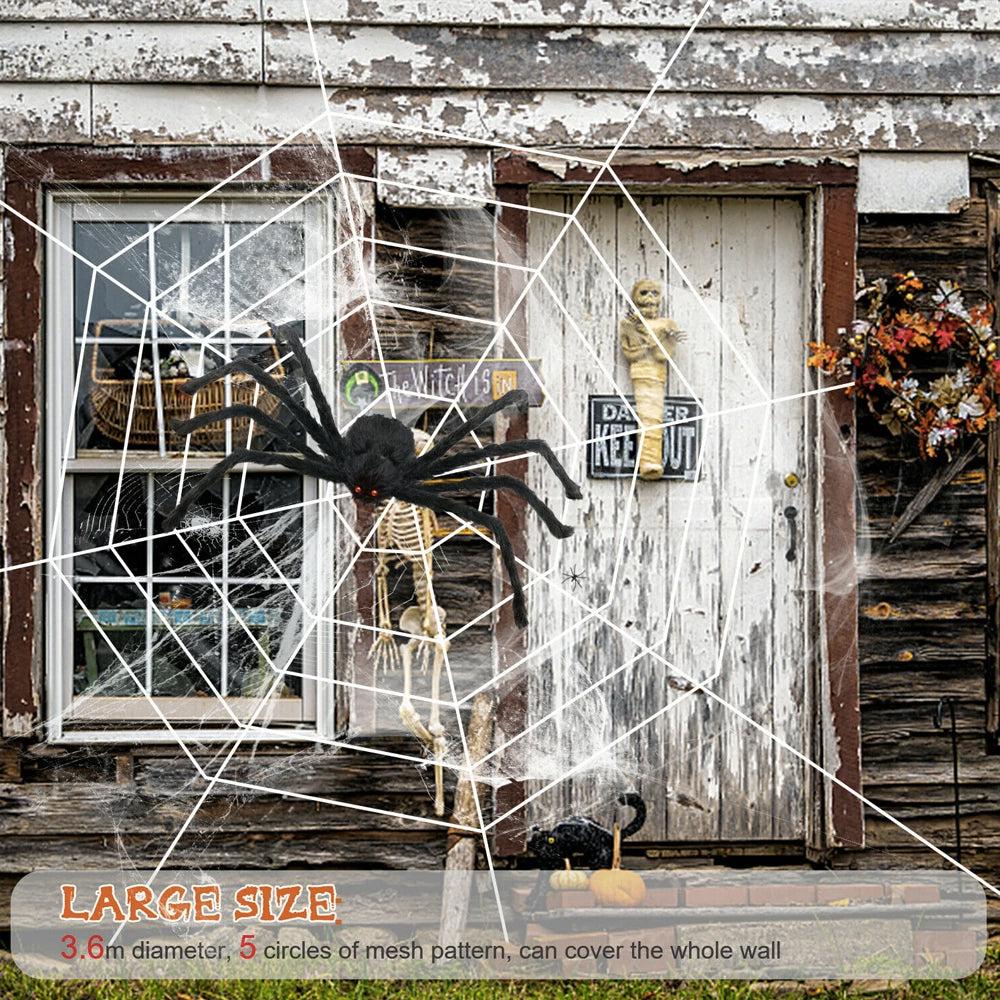 Large Light Up Cobweb Halloween Display Prop – Trendy Drop 2025 Edition