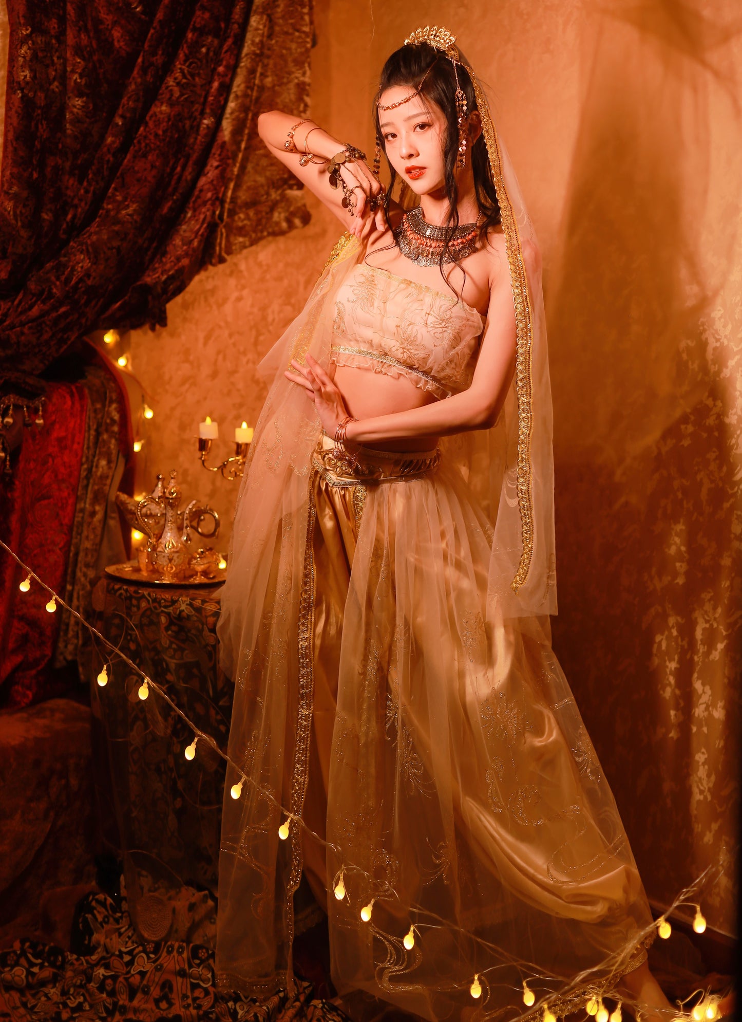 Golden Goddess Costume Egyptian Princess Costume Cleopatra Costume