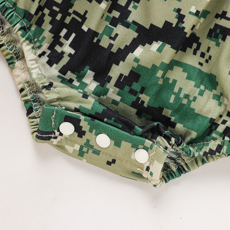 Baby's Girl 4th Of July Independence Day Style Camouflage Pattern