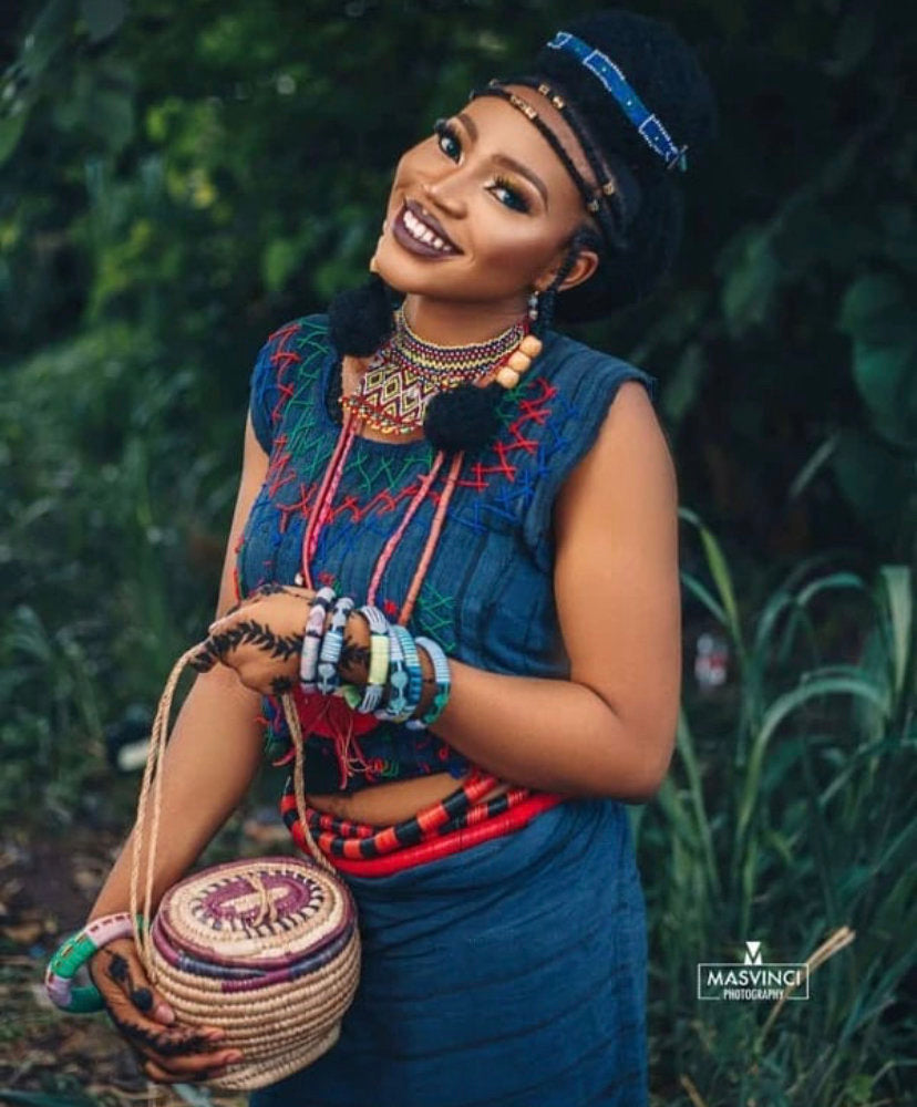 Fulani women’s costume/clothing and complete accessories
