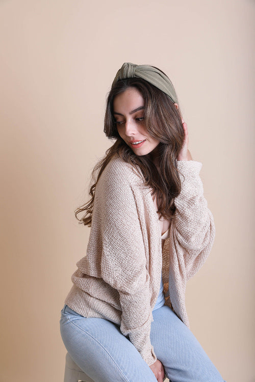 Wide Striped Topknot Headband – Chic and Comfortable