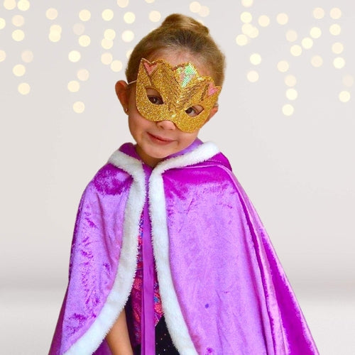 Kids Golden Masquerade Mask, Golden Bird Mask, Golden Animal Mask,