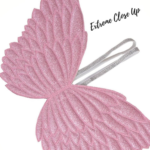 Little Girl Costume Glitter Fairy Wings, Angel, Unicorn Wings