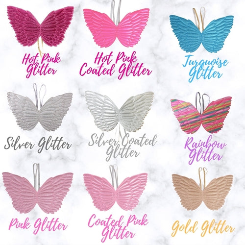 Little Girl Costume Glitter Fairy Wings, Angel, Unicorn Wings