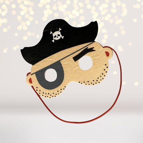 Pirate Costume Mask, Felt Pirate Mask, Children's Pirate Captain Mask