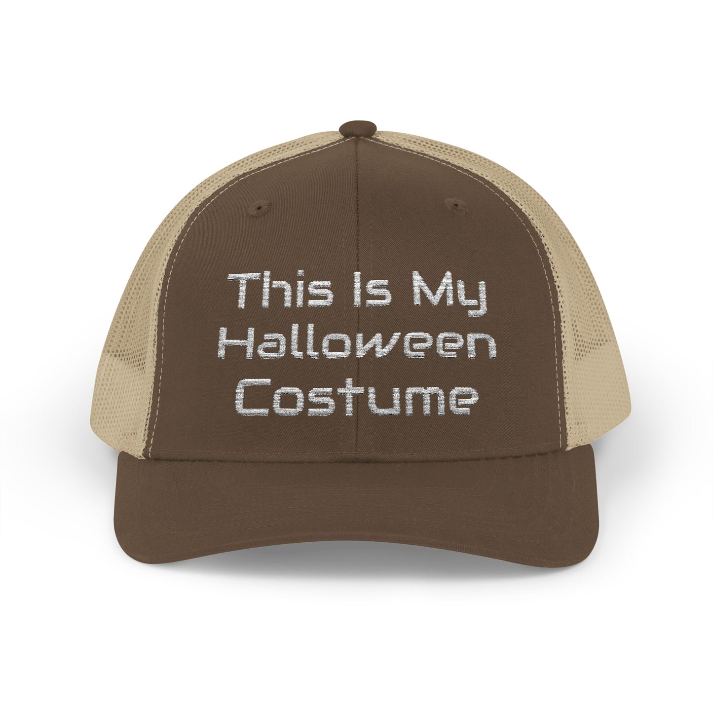This Is My Halloween Costume White Thread – Snapback Trucker Cap