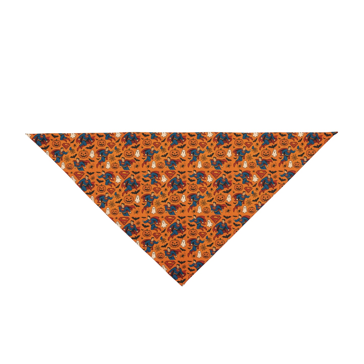 Halloween Hero Pet Bandana – Limited Edition Superman-Inspired Print