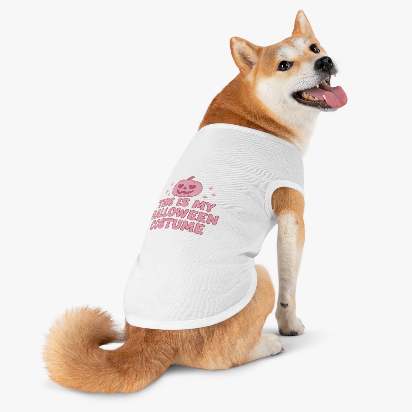 This Is My Halloween Costume Pet Tank Top, Cute Dog Costume, Pet Apparel, Fall Fashion for Pets, Pumpkin Shirt for Dogs, Spooky Pet Fashion