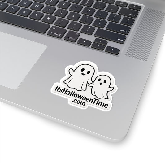 Cute Ghost Kiss-Cut Stickers for Halloween, Laptop Decals, Party Favors, Kids, Spooky Decor, Fun Gift Ideas