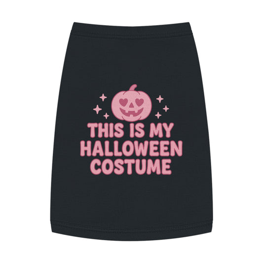 This Is My Halloween Costume Pet Tank Top, Cute Dog Costume, Pet Apparel, Fall Fashion for Pets, Pumpkin Shirt for Dogs, Spooky Pet Fashion