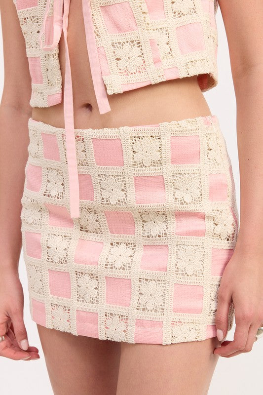 MINI JACQUARD SKIRT
