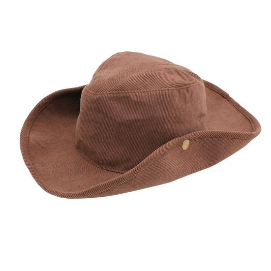 CORDUROY SIDE SNAP VERSATILE COWBOY HAT