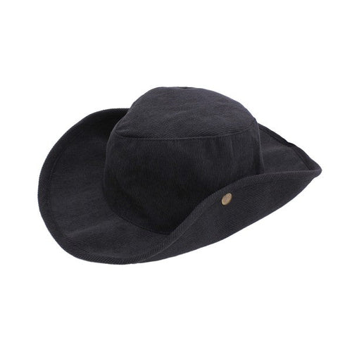 CORDUROY SIDE SNAP VERSATILE COWBOY HAT